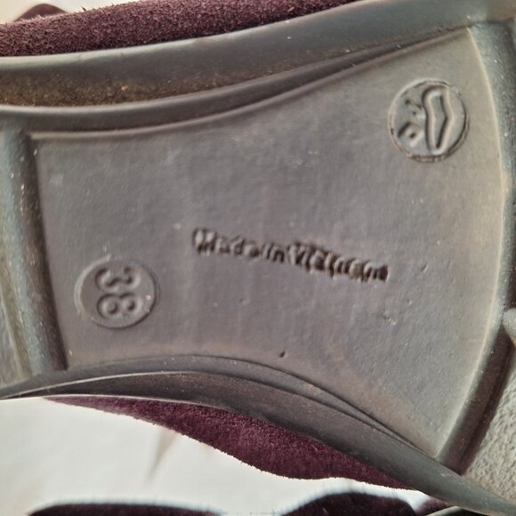 Remonte Dorndorf Ankle Boots Women’s 38 US 7-8‎ Purple Slouch Biker Moto - Picture 8 of 11